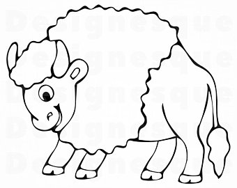 340x270 Buffalo Outline Etsy