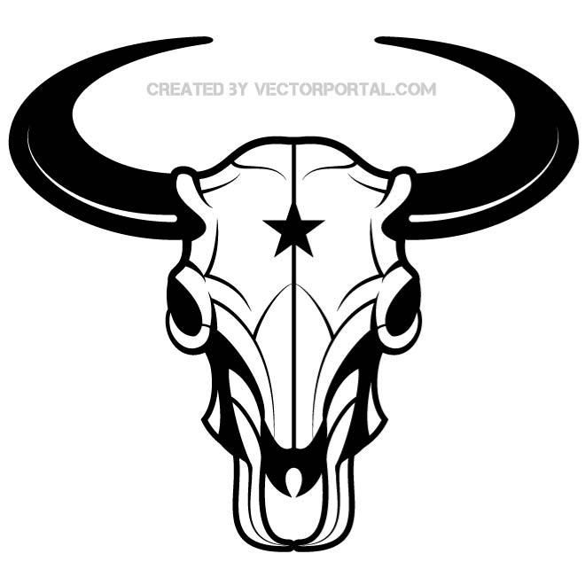 660x660 Clipart Buffalo Skull