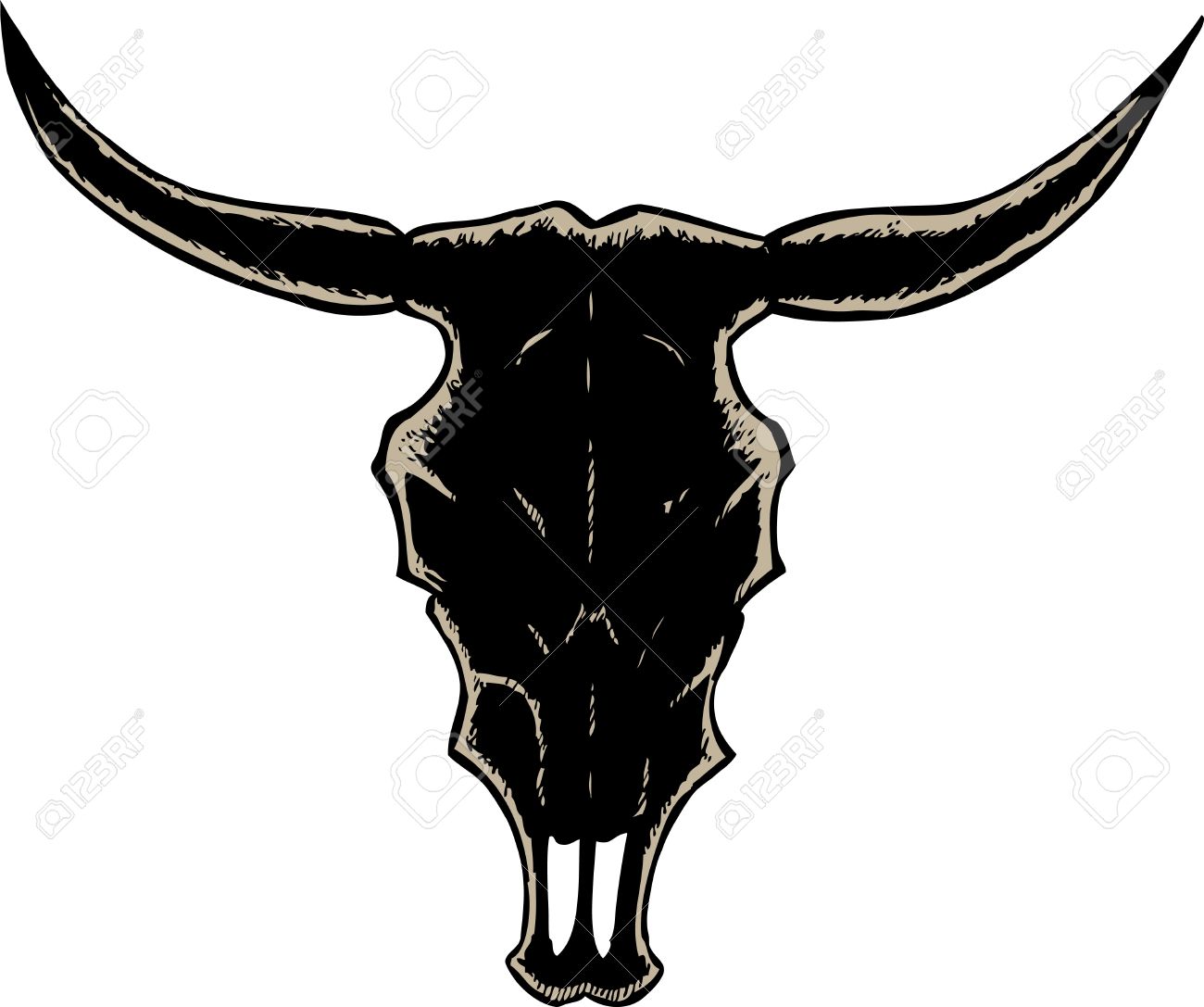 1300x1087 Bull Skull Clipart