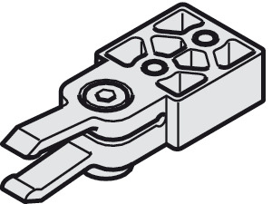 300x225 Door Buffer, Black, Plastic Online