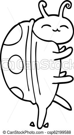 257x470 Line Drawing Cartoon Cute Bug