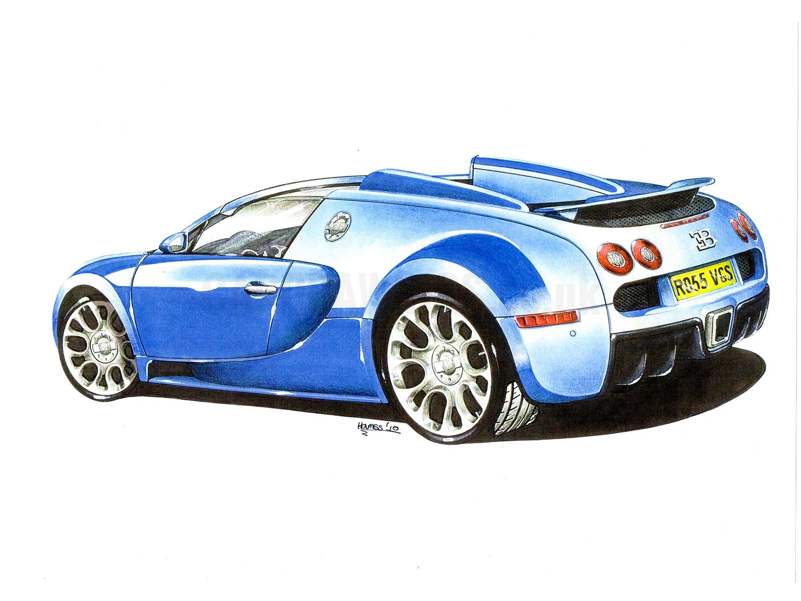 1600x1200 Car Drawings