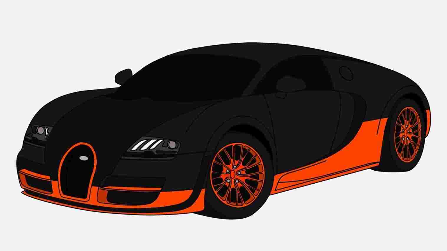 1517x853 corvette bugatti veyron car drawing drawing fine art