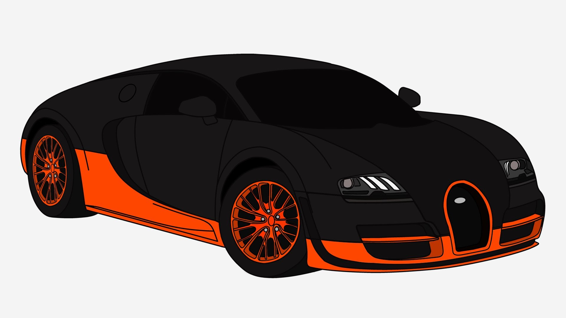 1920x1080 Drawings Of Bugatti Veyron In How To Draw