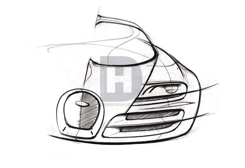 1024x705 Bugatti Veyron Drawing
