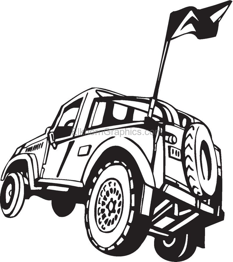 800x900 dune buggy sticker