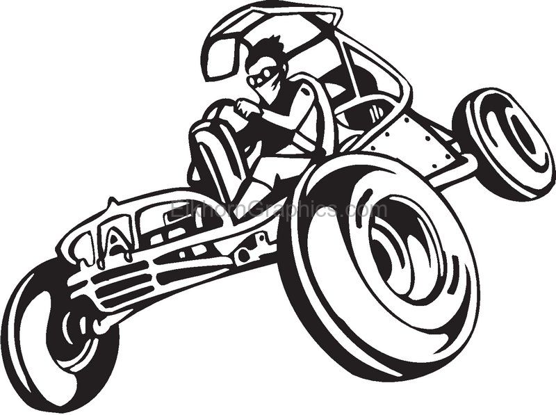 800x597 dune buggy sticker