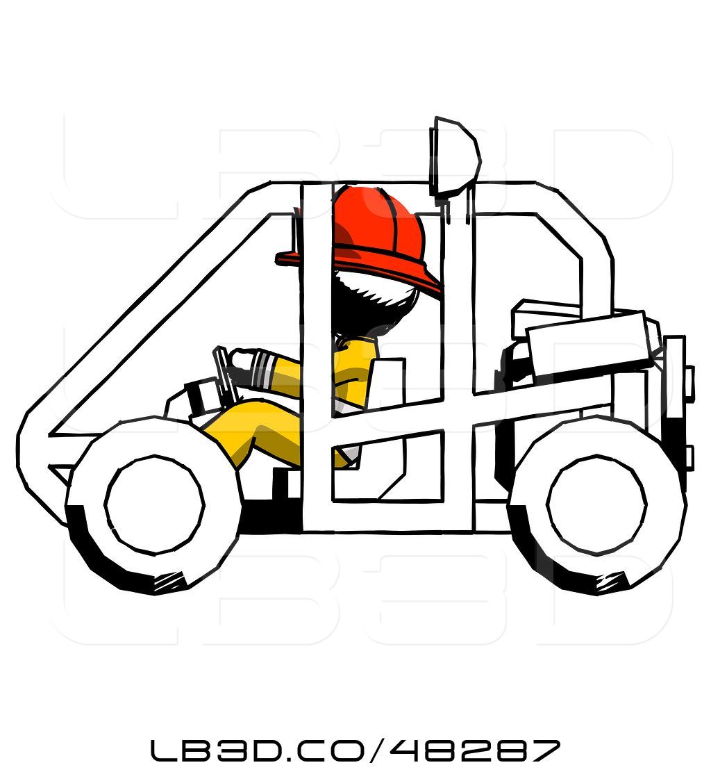 1024x1124 illustration of ink fireman fireman guy riding sports buggy side