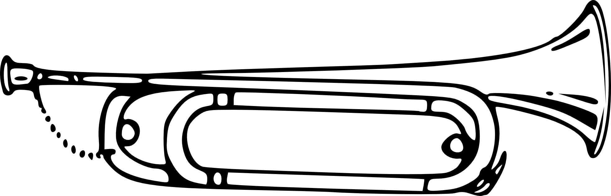 1969x634 trumpet drawing bugle for free download
