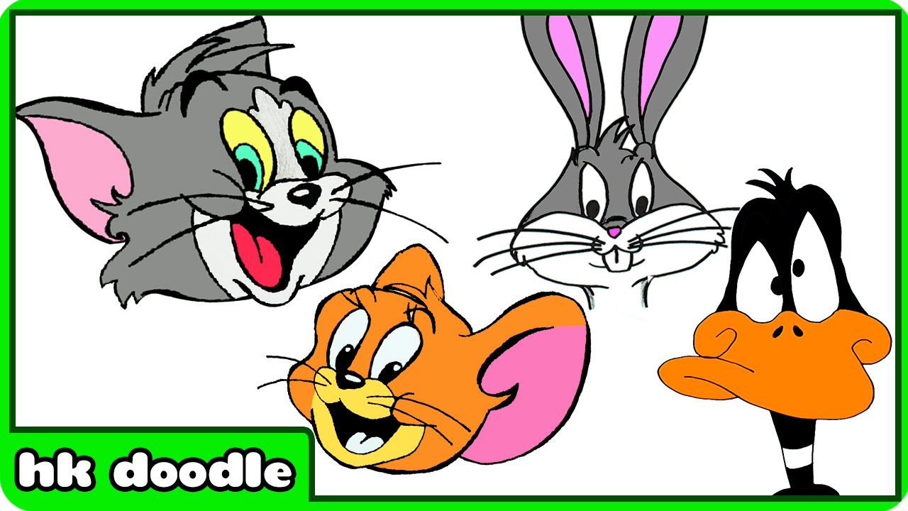 1280x720 How To Draw Cartoons Tom And Jerry Bugs Bunny And Daffy Easy