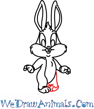 300x350 How To Draw Baby Bugs Bunny