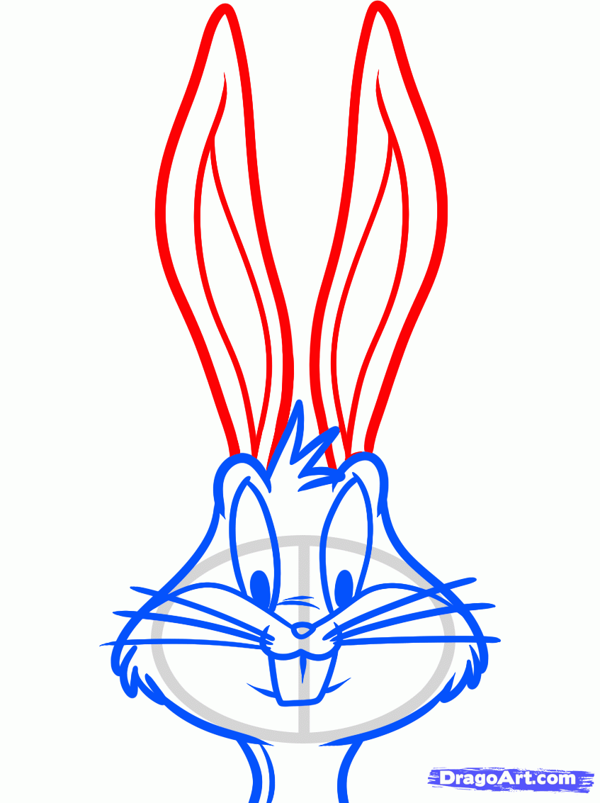 847x1133 How To Draw Bugs Bunny Easy, Step