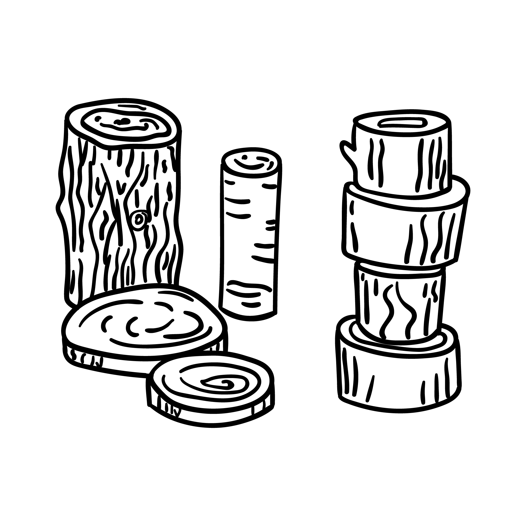 2048x2048 construction with natural materials one hundred toys