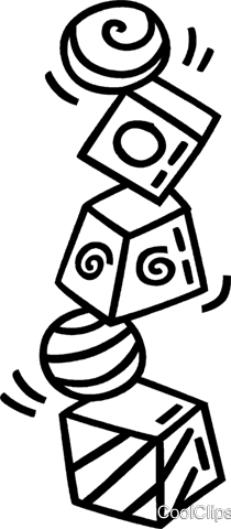 210x480 Building Blocks Royalty Free Vector Clip Art Illustration