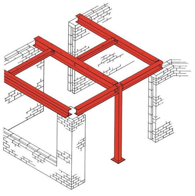 639x643 Fabricated Steel Beams
