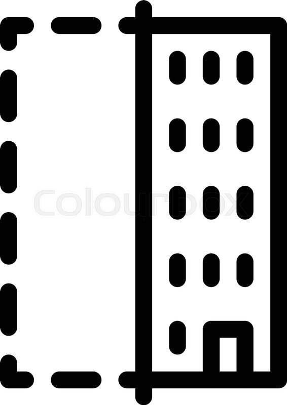 566x800 Building Construction Drawing Stock Vector Colourbox