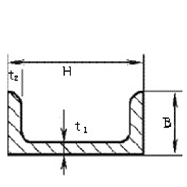 640x640 building material u profile steel,light steel channel
