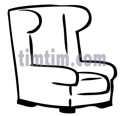 510x480 Free Drawing Of An Easy Chair Bw From The Category Building Home