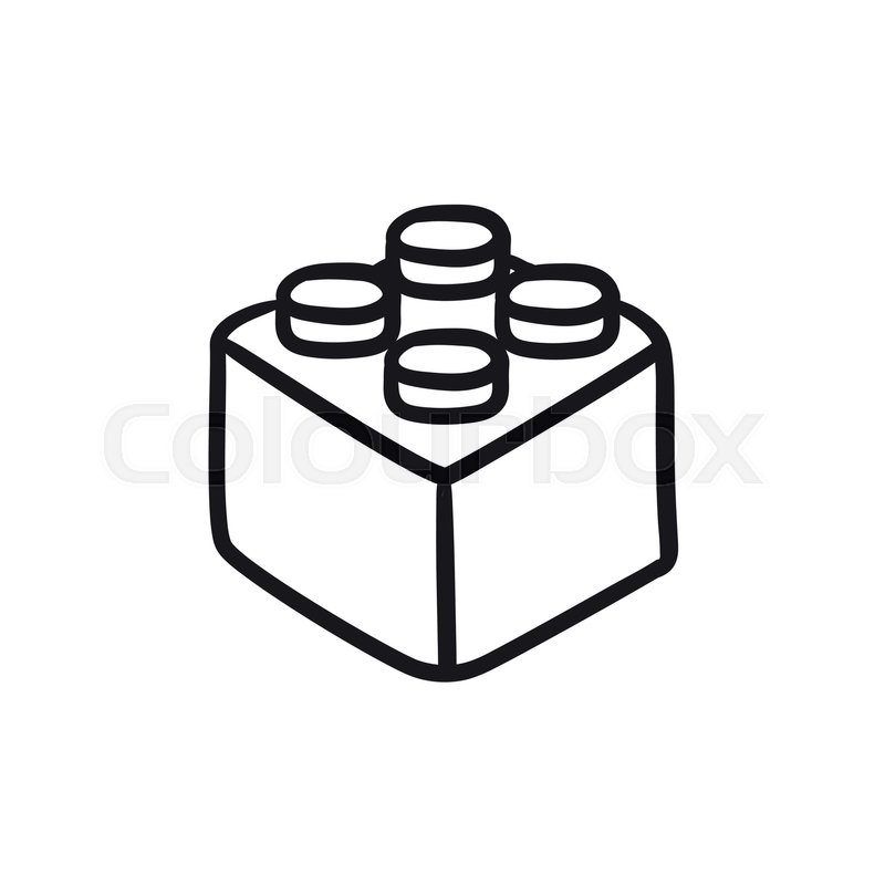 800x800 Building Block Vector Sketch Icon Stock Vector Colourbox