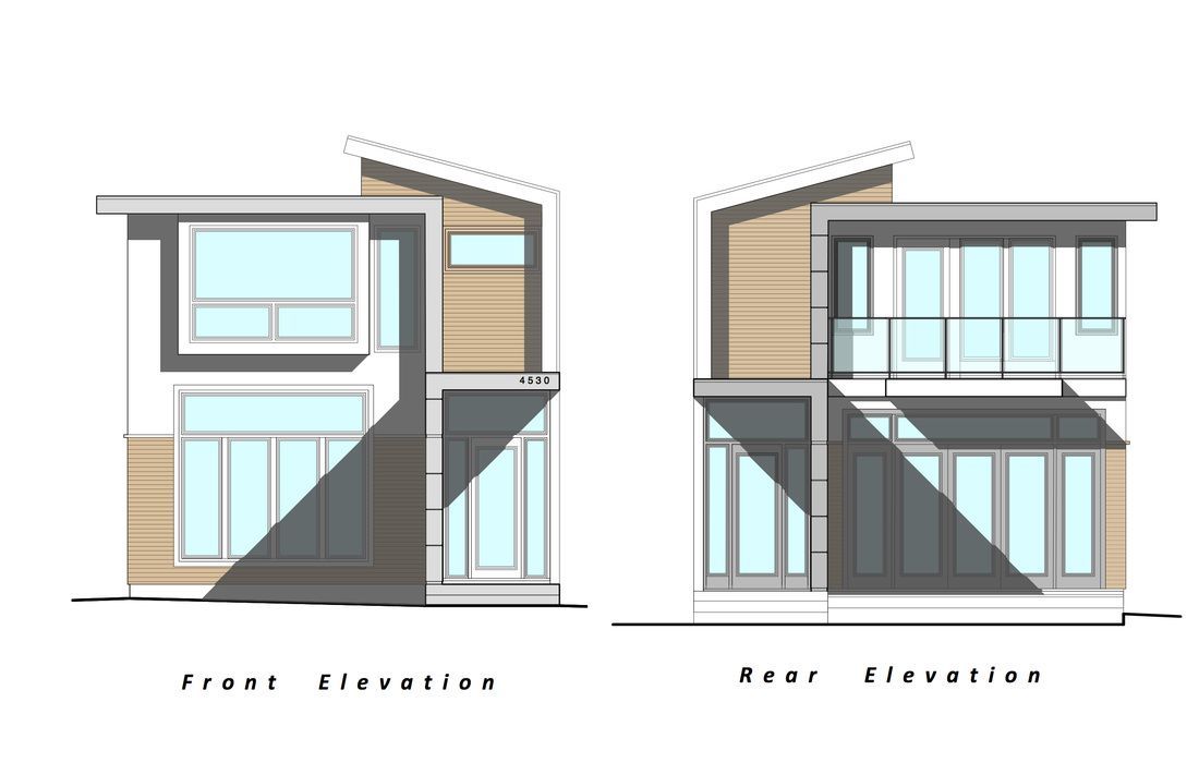 1100x711 our next project! custom modern home elevation drawings