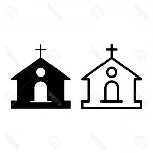 300x300 Church Icon Drawing Building Line Royalty Free Cliparts Vectors