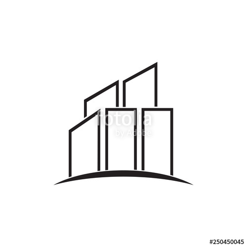 500x500 Building Logo Design Vector Template Stock Image And Royalty Free