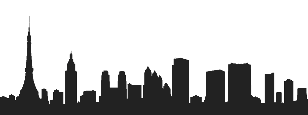 1024x384 Tokyo Drawing Skyline Icon For Free Download