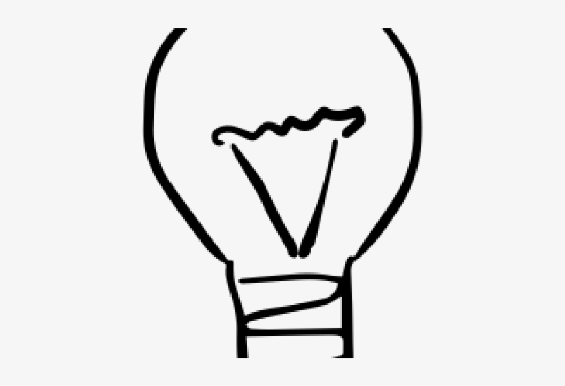 820x561 Drawn Light Bulb Line Drawing