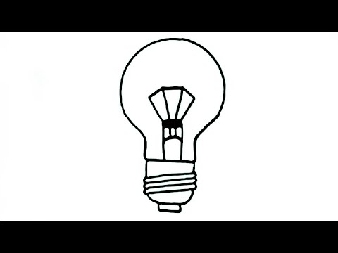 480x360 How To Draw Bulb Easy Easy Bulb Drawing For Kids