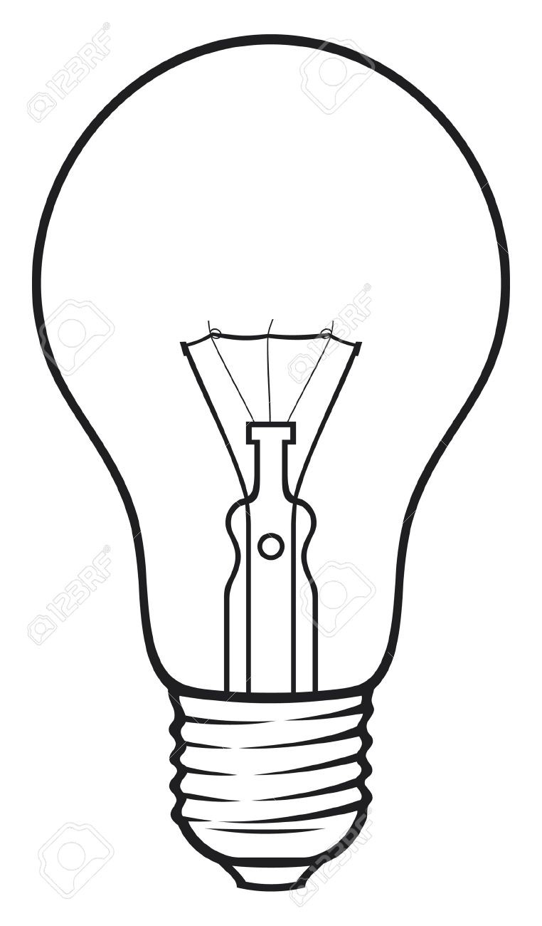 Bulb Drawing | Free download on ClipArtMag