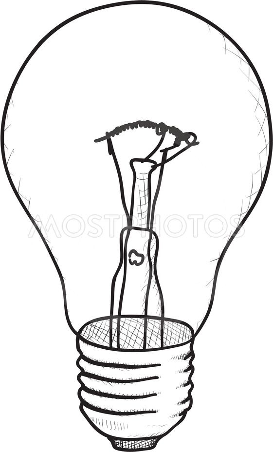 561x928 Light Bulb Drawing Sketch Fresh Simple Vector Sketch Ligh Od
