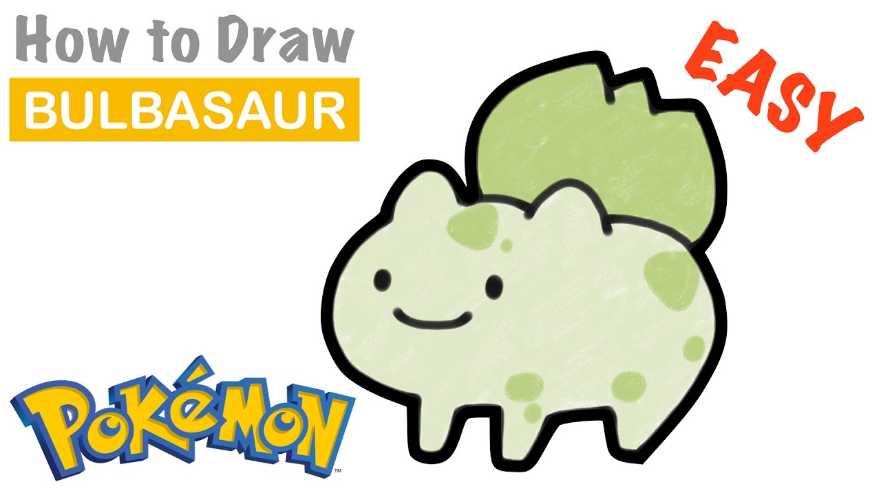 1280x720 How To Draw Bulbasaur Pokemon Easy Drawing Coloring For Kids