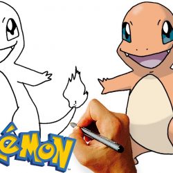 250x250 Charmander Easy Squirtle Bulbasaur Draw Color Sketch Baby Hoodie