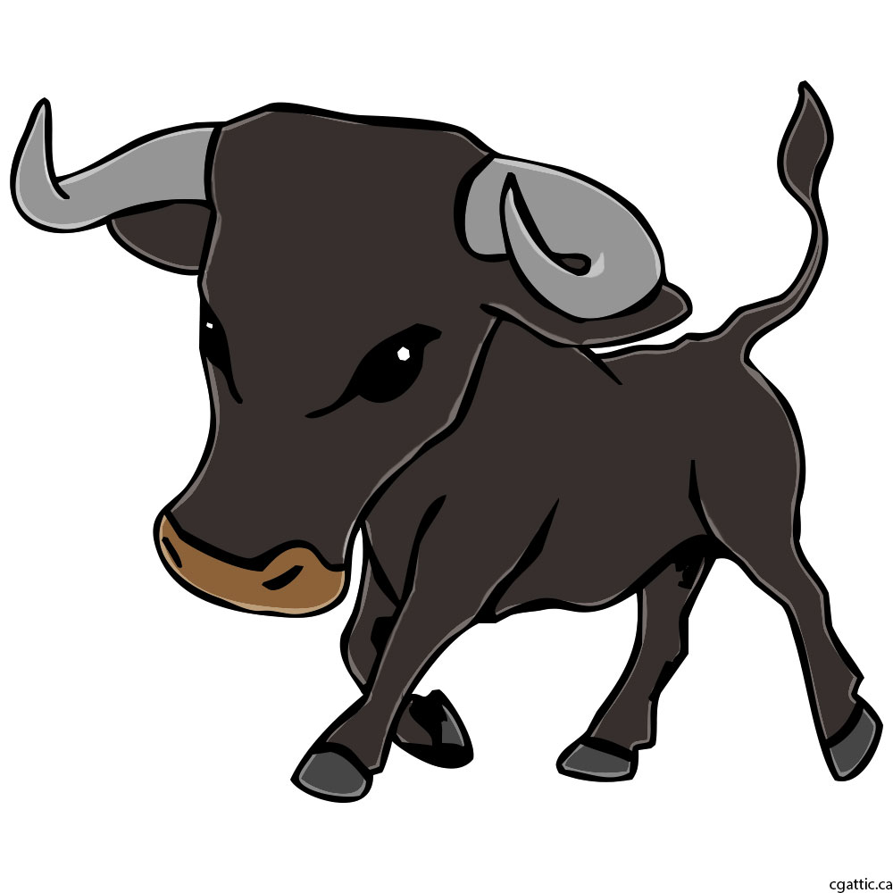 1000x1000 Cartoon Bull Drawing In Steps With Photoshop