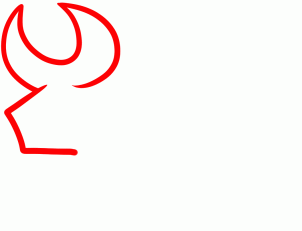 302x231 How To Draw How To Draw A Bull For Kids