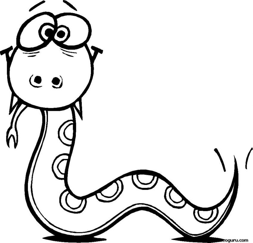 850x816 Snake Coloringages For Kids At Getdrawings Com Freeersonal