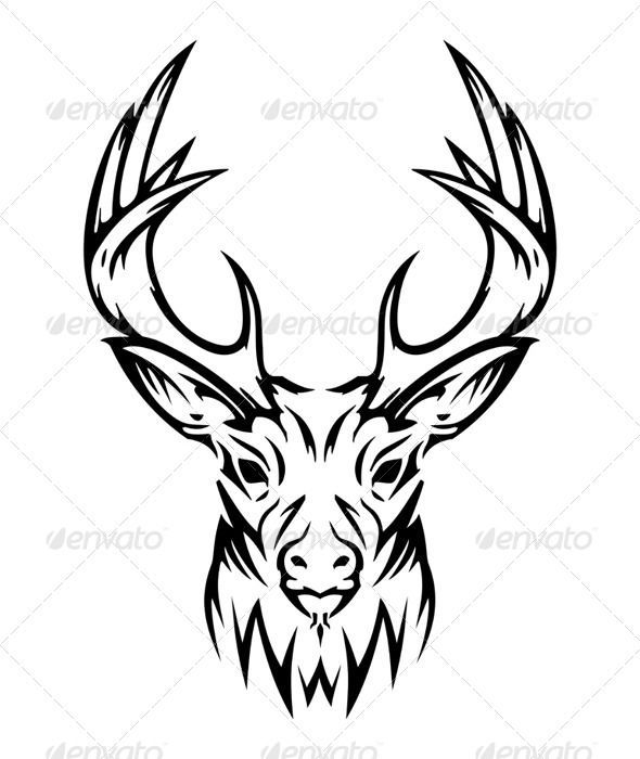 590x700 Tribal Elk Head Drawings Images About Art Tribal