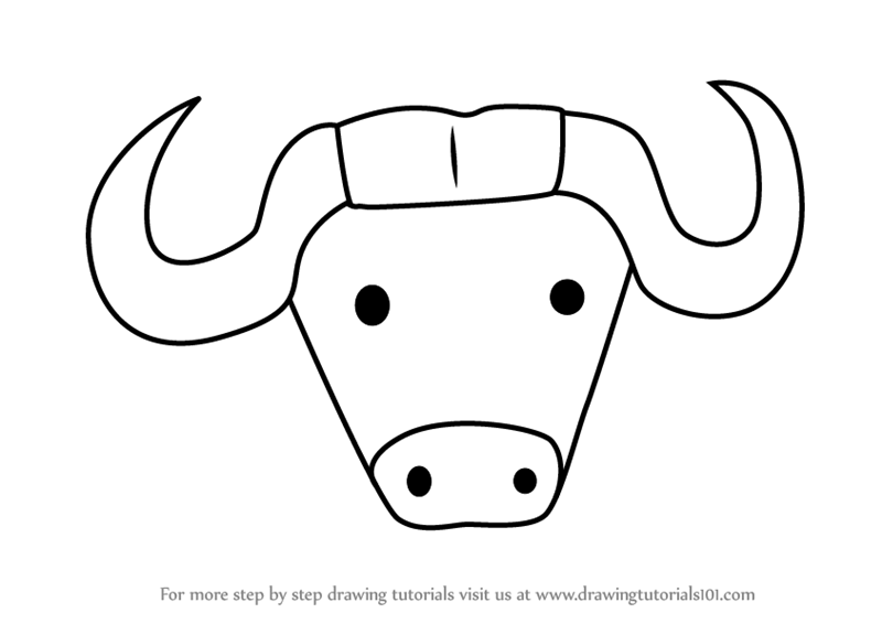 800x566 Huge Collection Of 'buffalo Face Drawing' Download More Than