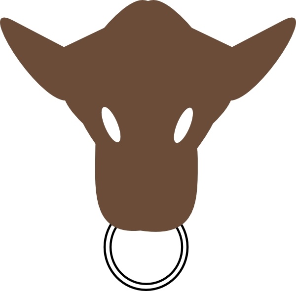 600x591 Bull Head Clip Art Free Vector In Open Office Drawing