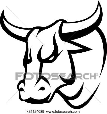 441x470 Bull Head Clipart Clipart Portal
