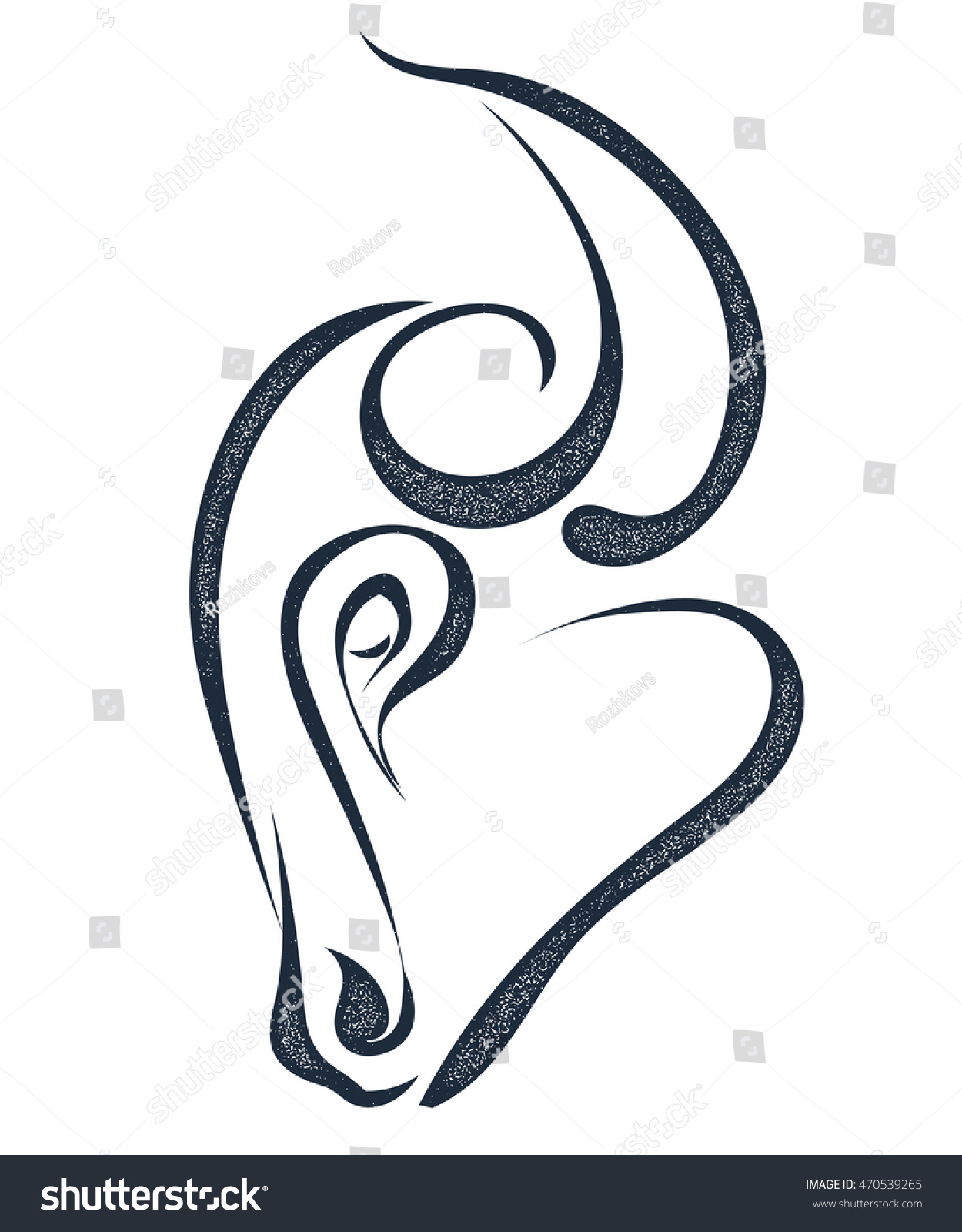 1250x1600 sketch drawing of an bull head and sketch bulls head profile