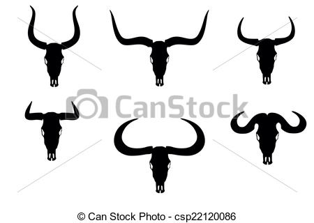 450x320 Bull Skull Icon Different Types Of Horns Of A Bull, Cow