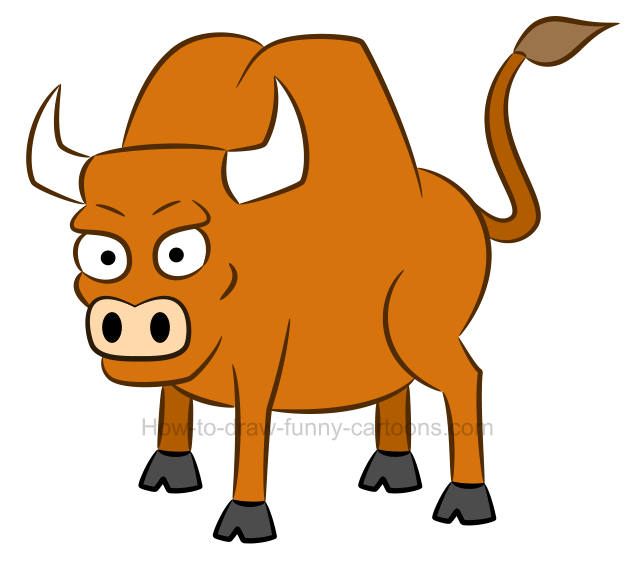640x562 How To Draw A Bull Clip Art