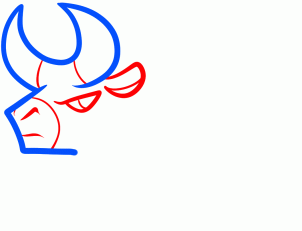 302x231 How To Draw How To Draw A Bull For Kids