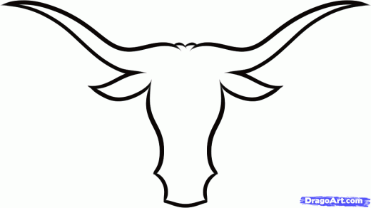 520x292 step how to draw long horns, long horns