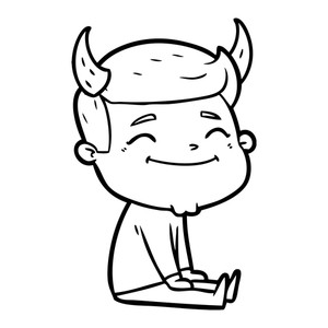 300x300 Man Bull Horns Pulling Royalty Free Vectors