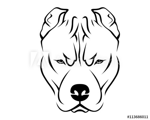 500x400 Dog Breed Line Art Logo