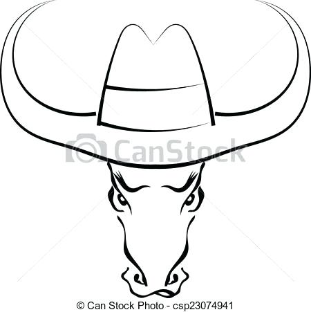 450x451 Bull Face Drawing