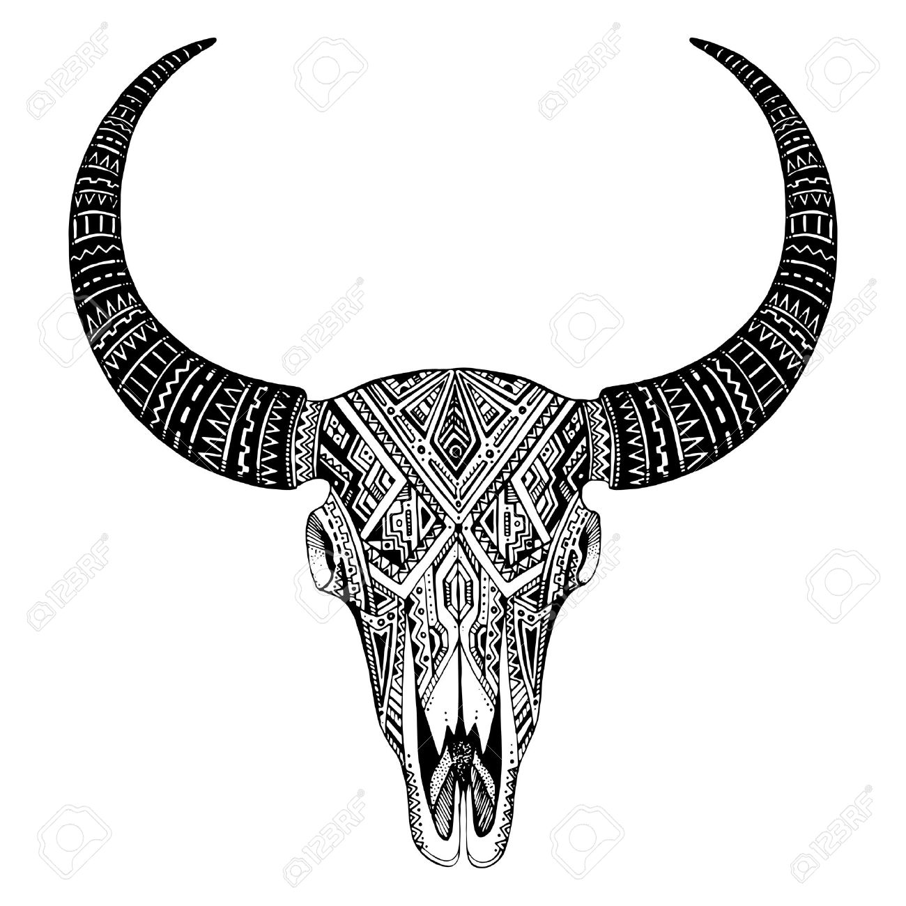 1300x1300 Bull Skull Art Drawing Photos Longhorn Free Simple Carmi Chaelinn