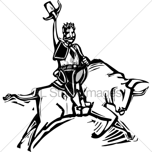 500x500 Bull Riding Gl Stock Images
